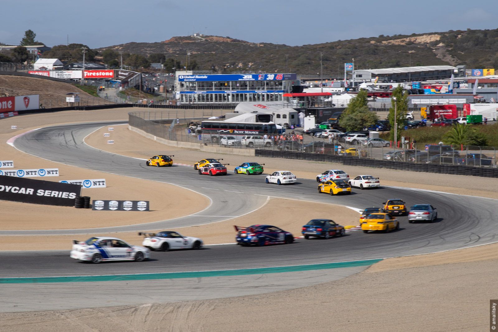Touring class followed by Sportsman class cars