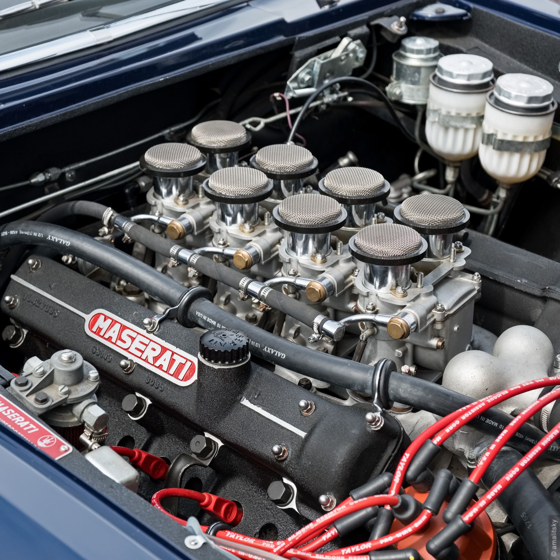 Maserati V8 engine bay